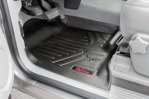 GMC Sierra 2500 HD Floor Mats - Front - Rough Country - Floor Armor: Heavy Duty - '07-'13